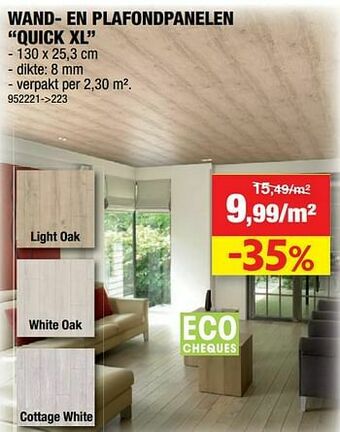 Hubo Wand- en plafondpanelen quick xl aanbieding