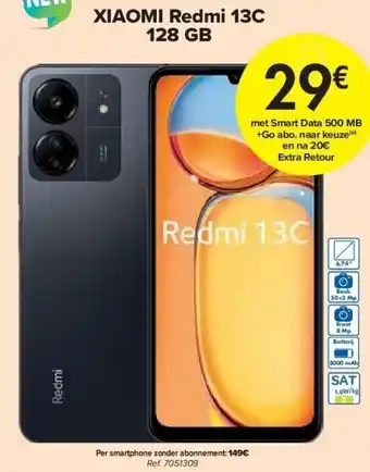 Carrefour Xiaomi redmi 13c 128 gb aanbieding