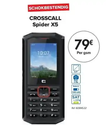 Carrefour Crosscall spider x5 aanbieding