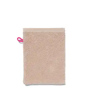 HEMA Hema washand zware kwaliteit beige rijstkorrel (zand) aanbieding