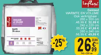 Cora Dekbed WARMTE en VOLUME aanbieding