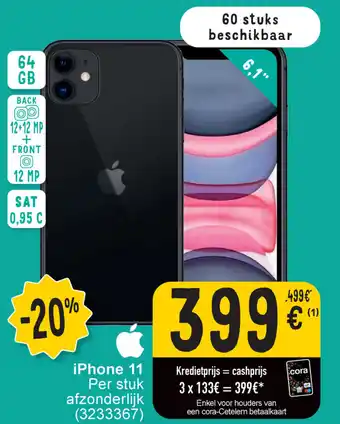 Cora iPhone 11 aanbieding