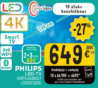 Cora PHILIPS LED-TV 55PUS8807 (3282326) aanbieding