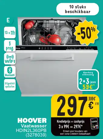 Cora Vaatwasser aanbieding