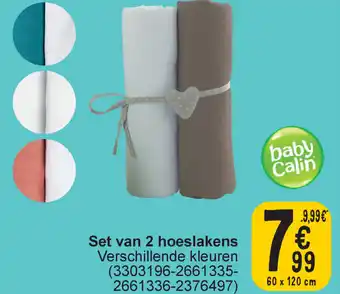 Cora Set van 2 hoeslakens aanbieding