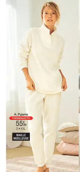 PYJAMA MOUTONNE POLAIRE THERMOLACTYL