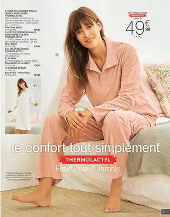 Damart Velours côtelé THERMOLACTYL aanbieding
