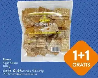 OKay Tapero hojas de pan 100 g aanbieding
