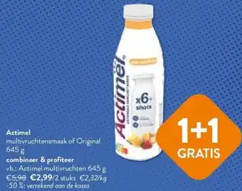 OKay Actimel multivruchtensmaak of original 645 g aanbieding