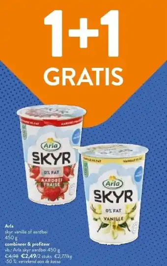 OKay Arla skyr vanille of aardbei 450 g aanbieding