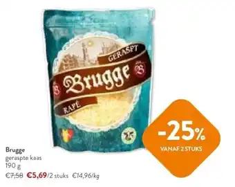 OKay Brugge geraspte kaas 190 g aanbieding