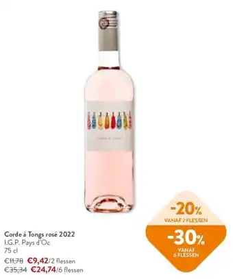 OKay Corde à tongs rosé 2022 aanbieding