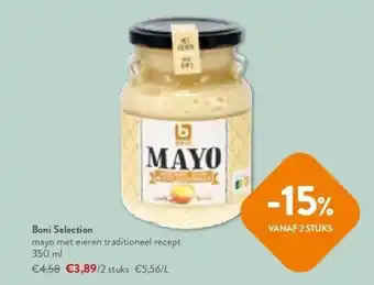OKay Boni selection mayo met eieren traditioneel recept 350 ml aanbieding