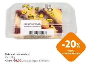 OKay Cake met rode vruchten aanbieding