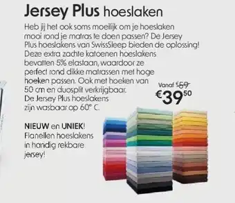Sleepworld Jersey plus hoeslaken aanbieding
