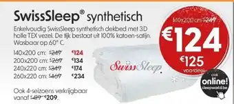 Sleepworld Swisssleep synthetisch aanbieding