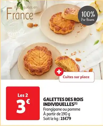 Auchan GALETTES DES ROIS INDIVIDUELLES aanbieding