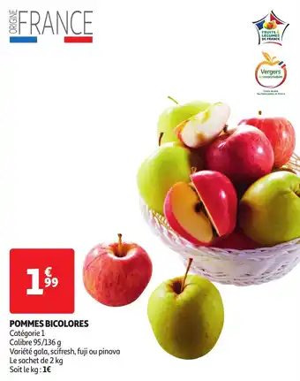 Auchan POMMES BICOLORES aanbieding