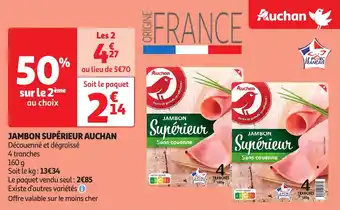 Auchan JAMBON SUPÉRIEUR aanbieding