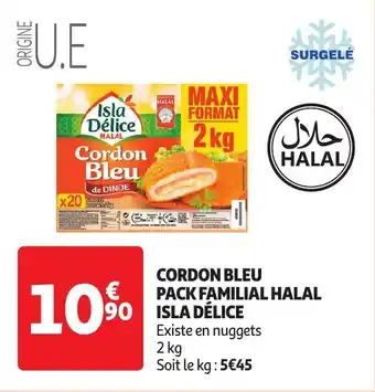 Auchan CORDON BLEU PACK FAMILIAL HALAL ISLA DÉLICE aanbieding
