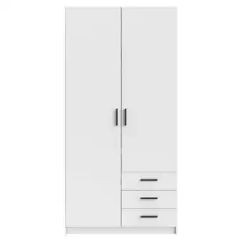Leen Bakker Kleerkast sprint 2-deurs - wit - 200x98,5x50 cm aanbieding