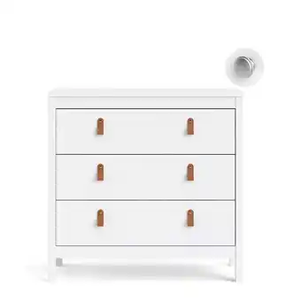Leen Bakker Ladekast madeira - wit - 80x82x38 cm aanbieding