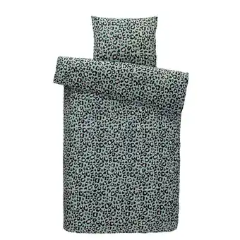 Leen Bakker Comfort dekbedovertrek malik - groen - 140x200 cm aanbieding