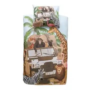 Leen Bakker Comfort dekbedovertrek ozzie - zandkleur - 140x200 cm aanbieding