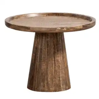 Leen Bakker Bijzettafel troy - mangohout - 40xø55 cm aanbieding