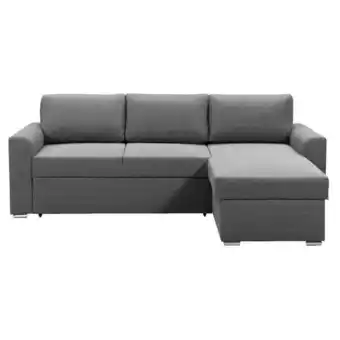 Leen Bakker Slaapzetel bern met opbergruimte - antracietkleur - 85x226x165 cm aanbieding