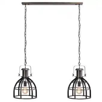 Leen Bakker Hanglamp thom 2 - antiek zwart - 138x115x34 cm aanbieding