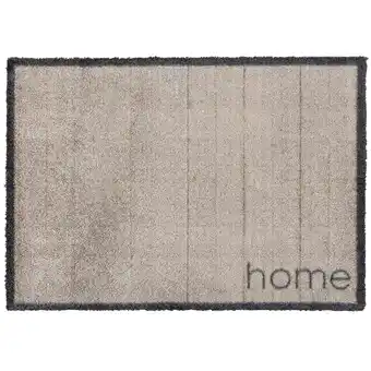 Leen Bakker Mat rustic home - taupe - 50x70 cm aanbieding