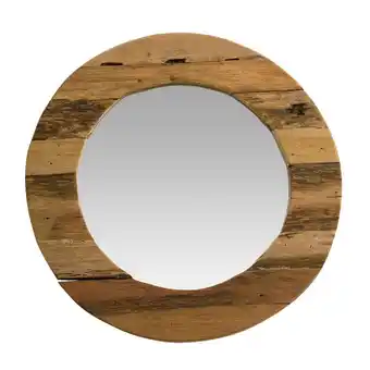 Leen Bakker Spiegel joshua - hout - 2,5xø40 cm aanbieding
