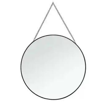 Leen Bakker Spiegel madrid - zwart - ø29 cm aanbieding
