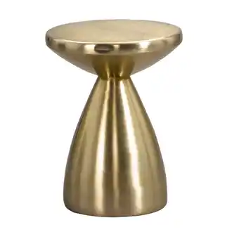 Leen Bakker Bijzettafel amara - goudkleur - 48xø36 cm aanbieding