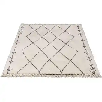 Leen Bakker Tapijt boho - crème/grijs - 160x230 cm aanbieding