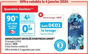 ADOUCISSANT ENVOLÉE D'AIR FRESH LENOR