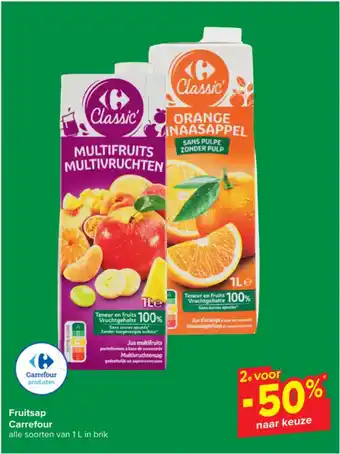 Carrefour Fruitsap aanbieding