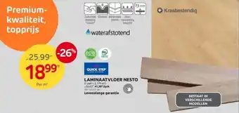 Brico LAMINAATVLOER NESTO aanbieding