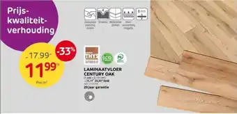 Brico LAMINAATVLOER CENTURY OAK aanbieding