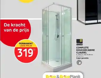 Brico COMPLETE DOUCHECABINE CLAUDEL aanbieding