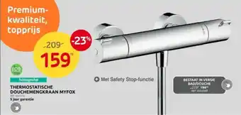Brico THERMOSTATISCHE DOUCHEMENGKRAAN MYFOX aanbieding