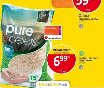 Brico HOUTPELLETS PURE PELLETS DIN+ 15 kg aanbieding