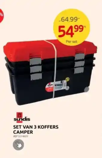 Brico SET VAN 3 KOFFERS CAMPER aanbieding