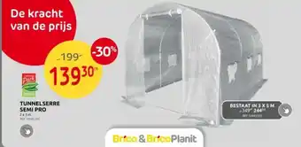 Brico TUNNELSERRE SEMI PRO 2x3m aanbieding