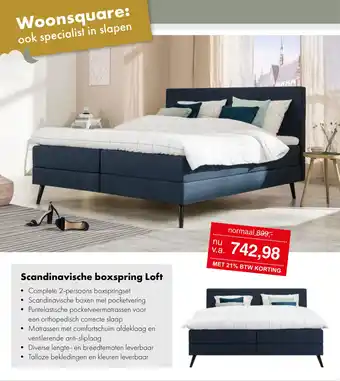 Scandinavische boxspring Loft