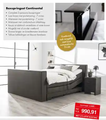 Boxspringset Continental