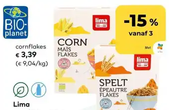 Bio Planet Lima Cornflakes aanbieding