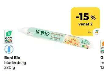 Bio Planet Boni Bio bladerdeeg 230 g aanbieding