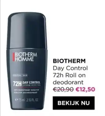 ICI PARIS XL BIOTHERM Day Control 72h Roll on deodorant aanbieding